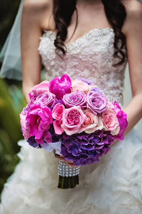 12 bó hoa cưới đa sắc màu cho cô dâu