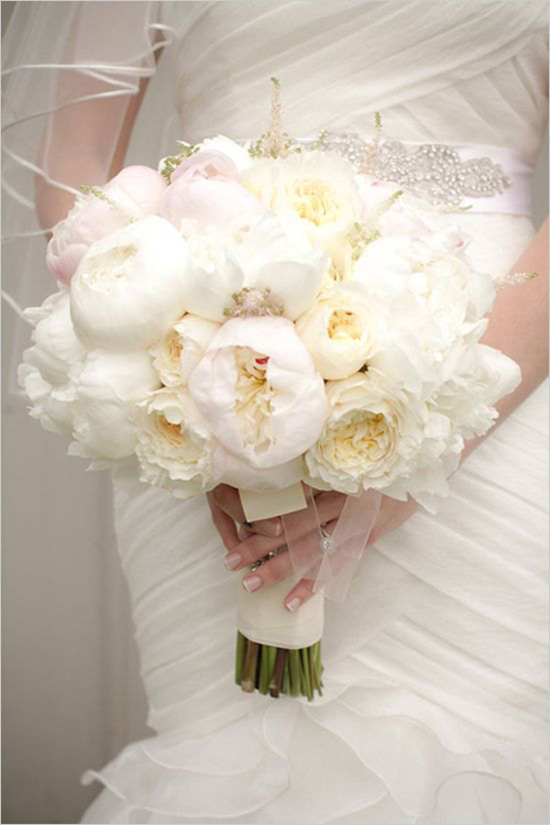 Hoa trắng kiêu sa làm đẹp cô dâu ngày cưới
